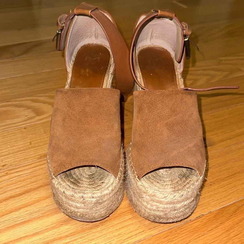 Marc Fisher Adalyne Espadrille Platform Wedge SIZE 6.5